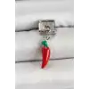 316L Çelik Gümüş Renk Kapya Biber Model Nomination Charm