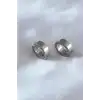 316L Çelik Gümüş Renk Sıkıştırmalı Erkek Küpe