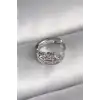 316L Çelik Gümüş Renk Zirkon Taşlı Ay Yıldız Model Tragus Piercing