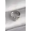 316L Çelik Gümüş Renk Zirkon Taşlı Deniz Yıldızı Model Tragus Piercing