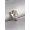 316L Çelik Gümüş Renk Zirkon Taşlı Tragus Piercing