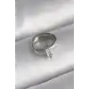 316L Çelik Gümüş Renk Zirkon Taşlı Tragus Piercing