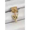 316L Çelik Sallantılı Kalp Model Gold Renk Nomination Charm
