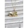 316L Çelik Zincir Gold Renk Ayıcık Model Açılabilir Kadın Kolye