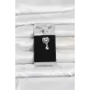 316L Cerrahi Çelik Kalp ve Damla Model Göbek Piercing