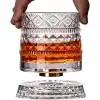 360 Derece Dönen Bardak - 280 ml - Kristal Cam