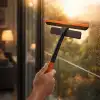 360 Derece Oynar Çift Başlıklı Çekçek Cam Temizleme Atı