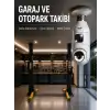 360° Ev İzleme Wi-Fi Çift Lens Akıllı Ampul Kamera