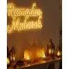 3D Cami Siluet Dekor 2 Pilli Mum Dahil Ramazan Masa Üstü
