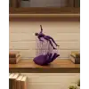 3D El Formlu İnsan Figürü Mor Özgün Sanat Biblosu 12x18 cm