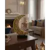 3D Hilal Yıldız Dekor 23x23 cm Ramazan Özel Masa Üstü Süs