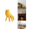 3D Sarı El Tasarım Dekor 17x16 cm Konsol ve Şömine Üstü Aksesuar