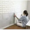 3D Tuğla Desenli Kendinden Yapışkanlı Duvar Paneli 58x38 cm
