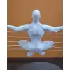 3D Zen Heykeli Modern Ay Tasarımlı Meditasyon Biblosu