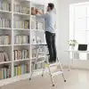 4+4 Çift Basamaklı Alüminyum Metal Merdiven
