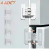 4 Adet Buzdolabı Çekmece ve Dolap Kapağı Çocuk Kilidi