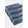 4 Adet El Tutmalı Makyaj Çantası