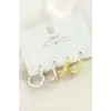 4 Adet Kalp Metal Küpe