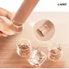 4lü Keçeli Şeffaf Silikon Sandalye Ayak Koruyucu Seti