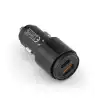 45W PD USB Oto Şarj Kafa Hızlı Şarj Çakmaklık Adaptörü, USB-C ve USB-A Çıkışlı, iPhone ve Android Uyumlu