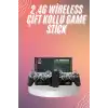 4k Game Stick Oyun Konsolu 2.4g Kablosuz Çift Kol Nostaljik Oyunlar