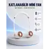 5 Kanatlı Sessiz Mini Fan 3 Vitesli Katlanabilir Asılabilir