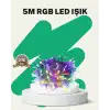 50’li Led Şeffaf Kablolu 5 M Aydınlatma Işık Süsleme Led
