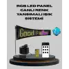 5V USB Akıllı Piksel LED Panel – Mobil Uygulama Kontrollü, Renkli Işık Efektli
