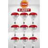 (6 Adet) 150W Kızılötesi Isıtıcılı Hayvan Isıtma ve Kuluçka Lambası (Kırmızı Işık) E27 (Kalın Duy)