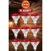 (6 Adet) 250W Kızılötesi Isıtıcılı Hayvan Isıtma ve Kuluçka Lambası (Kırmızı Işık) E27 (Kalın Duy)
