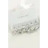 6 Adet Boru Trend Halka Küpe 1,5-2-2,5 cm