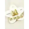 6 Adet İstiridye Trend Metal Küpe