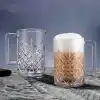 6lı Kulplu Kristal Meşrubat Bardağı