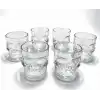 6lı Kurukafa Şeffaf Cam Shot Bardağı Seti 6x5 cm