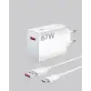 67 Watt Type C Şarj Adaptörü Xiaomi Poco X3 X4 X5 Pro Uyumlu