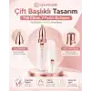 Kadınlara Özel 2 Başlıklı Kaş Düzeltici ve Hassas Bölge Tüy Alma Epilasyon Aleti