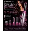 5 Başlıklı Çok Fonksiyonlu Saç Şekillendirici Fön Fırçası ve Bukle Yapıcı Set