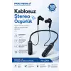 Kablosuz Stereo Spor Boyun Askılı Kulaklık 200 Saat Müzik Süreli Mikrofonlu