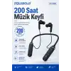 Kablosuz Stereo Spor Boyun Askılı Kulaklık 200 Saat Müzik Süreli Mikrofonlu