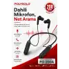 Mikrofonlu Kablosuz Spor Kulak İçi Kulaklık 200 Saat Müzik Dinleme Süreli