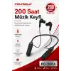 Mikrofonlu Kablosuz Spor Kulak İçi Kulaklık 200 Saat Müzik Dinleme Süreli