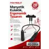 Mikrofonlu Kablosuz Spor Kulak İçi Kulaklık 200 Saat Müzik Dinleme Süreli