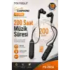 Boyun Askılı Kablosuz Stereo Kulaklık Spor Kullanıma Uygun Mikrofonlu Model