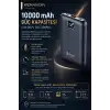 10000 mAh Dijital Göstergeli Hızlı Şarj Destekli Taşınabilir Powerbank