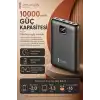 Dijital Ekranlı 10000 mAh Taşınabilir Harici Şarj Cihazı Hızlı Dolumlu