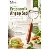 Ahşap Görünümlü Saplı Metal Sebze Meyve Soyacağı Dayanıklı Mutfak Yardımcısı