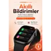 Kablosuz Şarjlı Dokunmatik Ekran Akıllı Saat Arama ve Mesaj Bildirim Destekli