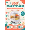 Tek Tuşla Kullanılan Şeffaf Kapaklı Bakliyat Saklama Kabı 6 Bölmeli Döner Hazneli
