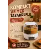 Pirinç Mercimek Makarna İçin 6 Hazneli Kuru Gıda Saklama Kutusu Dağıtıcı Hazneli