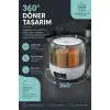 Mutfak Düzenleyici 6 Bölmeli Döner Bakliyat Kutusu Şeffaf Kapaklı Pratik Kullanım